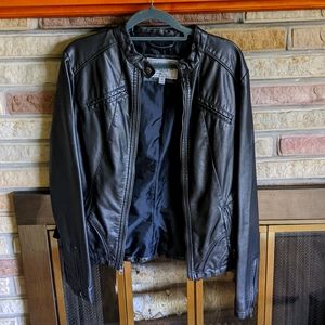 Bass Brown Faux Leather Jacket